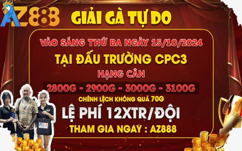 Thông báo giải gà tự do tại CPC3 ngày 15/10/2024